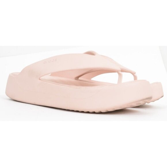 Crocs Getaway Women's Size 10 Pink Platform Thong Slides Flip Flop Beach Water - Picture 1 of 7